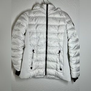 Náutica Womens White Water Resistant Puffers Jacket Size M